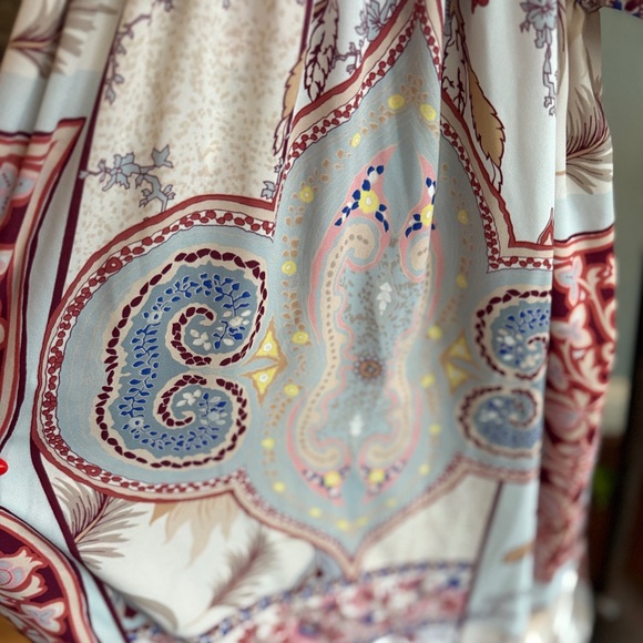 Bohemian Paisley Slip On Maxi Dress - Picture 7 of 13
